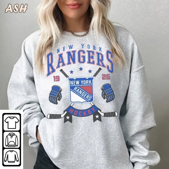 Vintage 1926 New York Rangers shirt, Crewneck New York Hockey Sweatshirt tee - Picture 1 of 2
